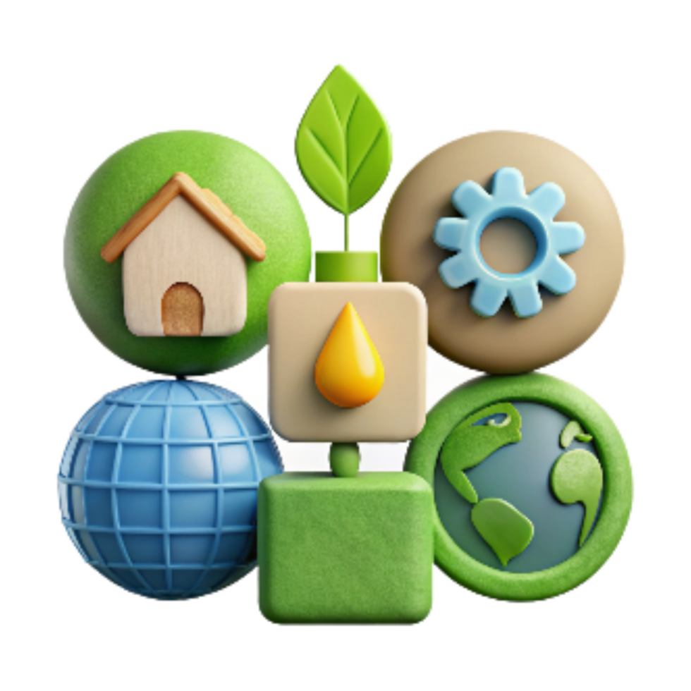 dramatic traditional Sustainable Development Icons Set Cutout authentic png