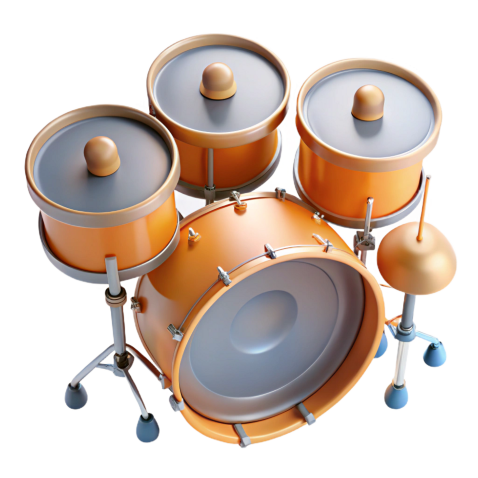 dramatic artistic Drum Kit Overhead View Transparent png