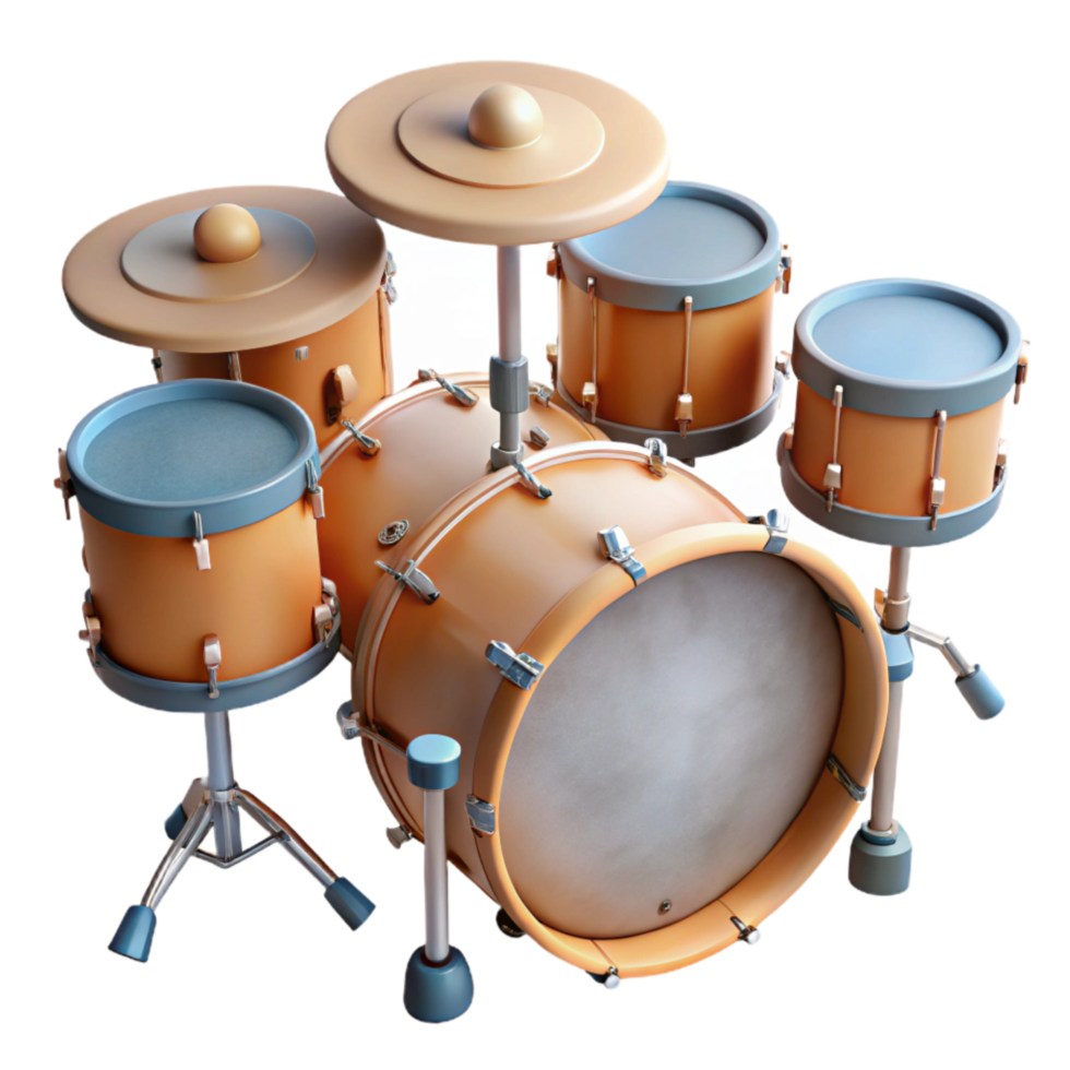 impressive classic Drum Kit Top View Cutout premium png