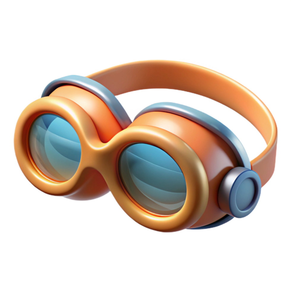 beautiful abstract Swimming Goggles Clear Lenses Transparent Background Cutout exclusive png
