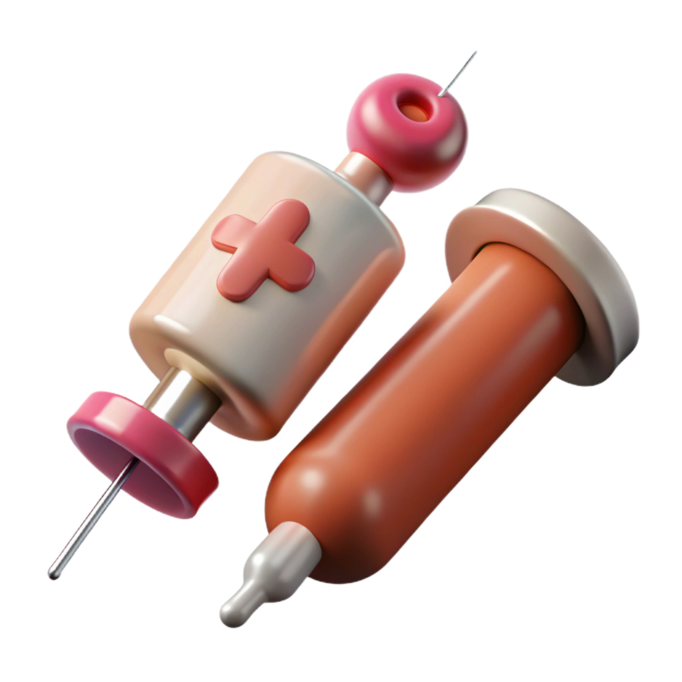 beautiful modern Syringe and Needle Medical Supplies Isolated high resolution png