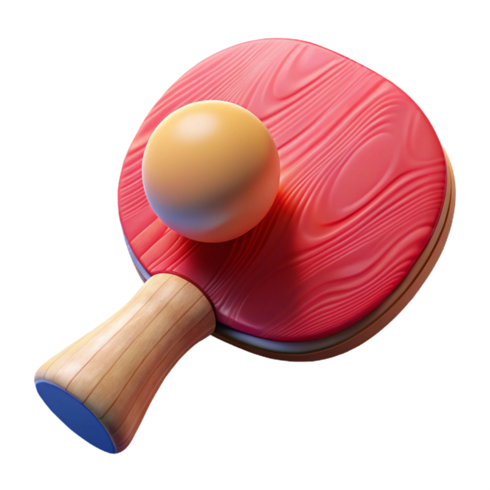 stunning contemporary Table Tennis Paddle and Ball Transparent Cutout high resolution png