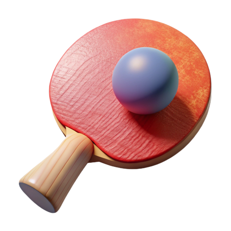 extraordinary vintage Table Tennis Paddle and Ball Transparent Cutout exclusive png