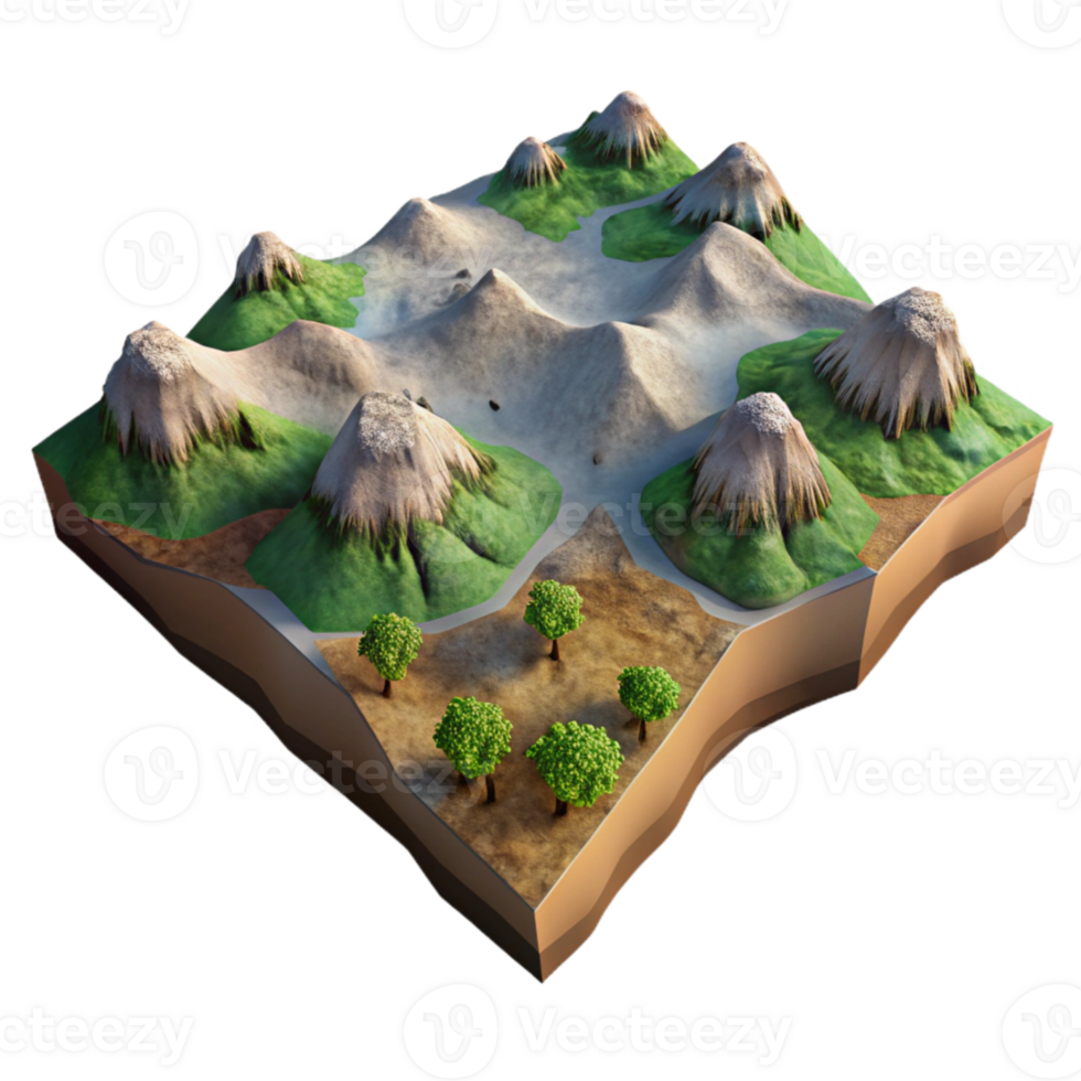 extraordinary modern D Terrain Model From Drone Data Cutout authentic png