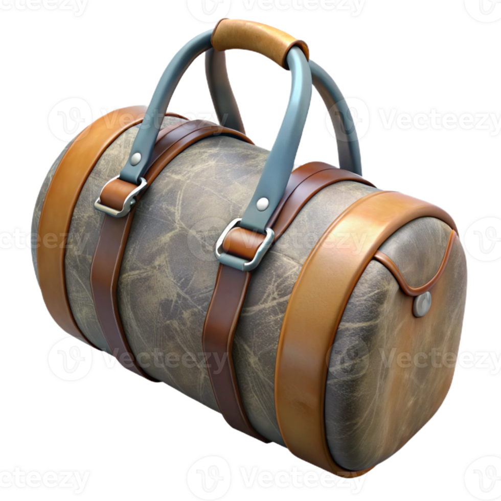 wonderful vintage Duffle Bag with Shoulder Strap Transparent Background png