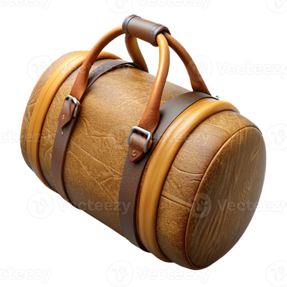 extraordinary rustic Duffle Bag with Shoulder Strap Transparent Background original png