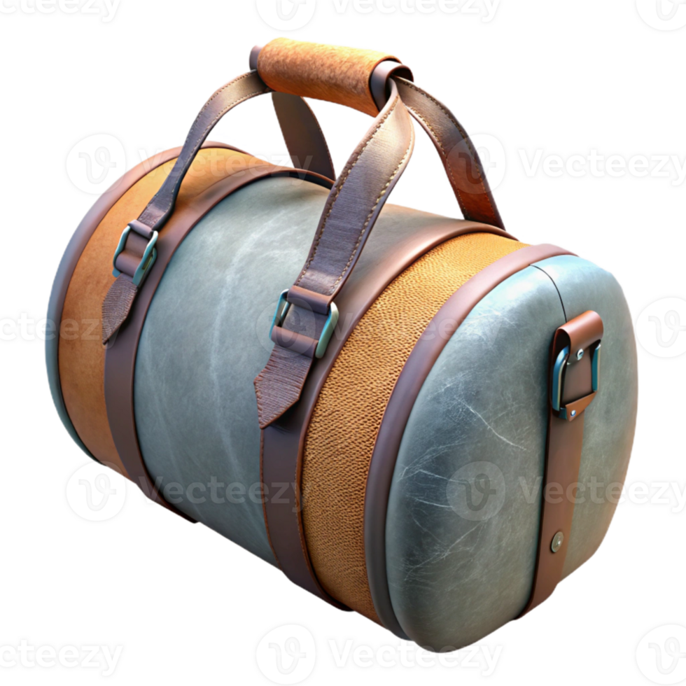 serene minimalist Duffle Bag with Shoulder Strap Transparent Background original png
