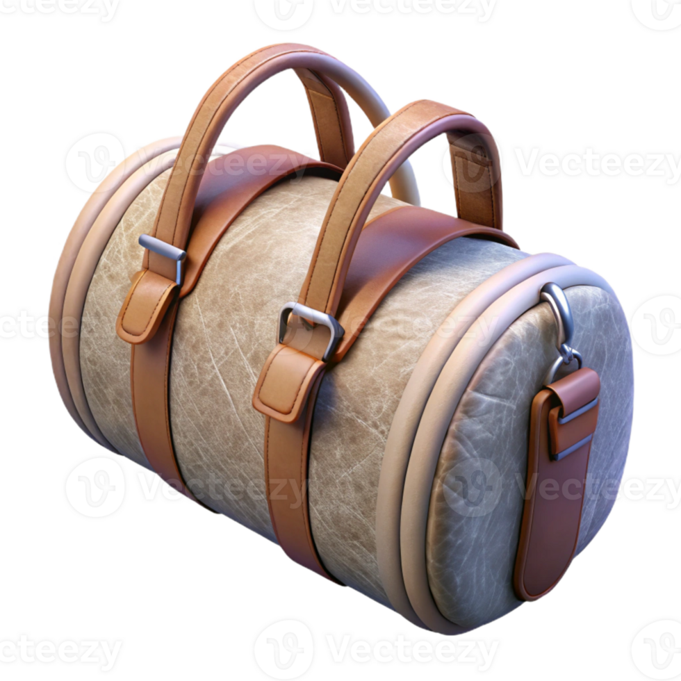 impressive artistic Duffle Bag with Shoulder Strap Transparent Background exclusive png