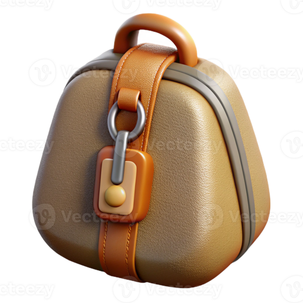elegant classic Duffle Bag Zipper Pull Detail Close Up Cutout exclusive png