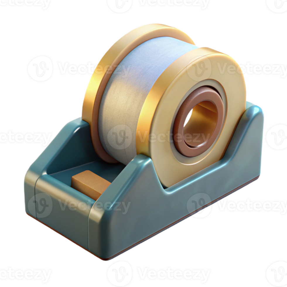 beautiful contemporary Tape Dispenser Side View Transparent Background original png