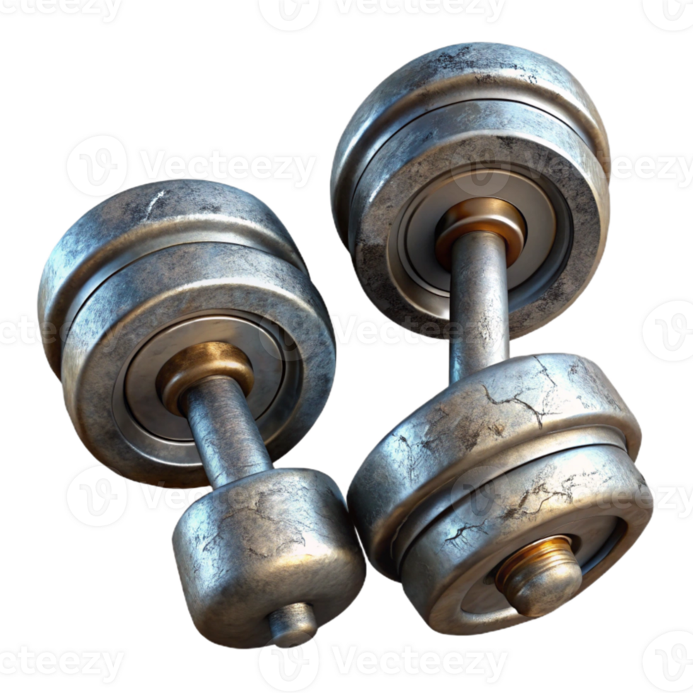 wonderful traditional Dumbbells Pair Metal Finish Isolated Cutout detailed png