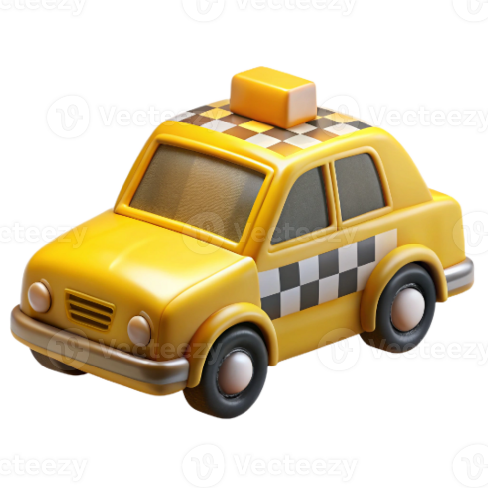 beautiful classic Taxi Cab Yellow Checkered Pattern Isolated Background original png