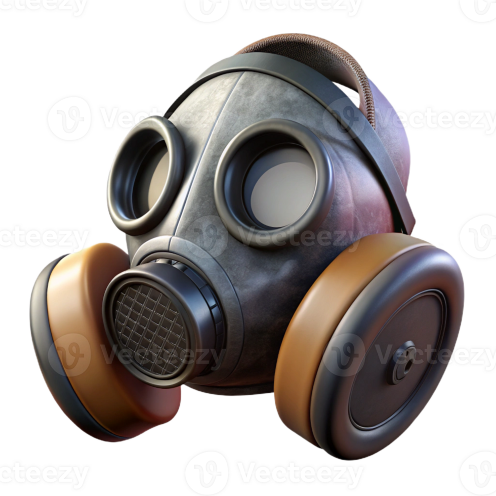 wonderful classic Dust Mask Black Filtering Respirator Transparent Background professional png