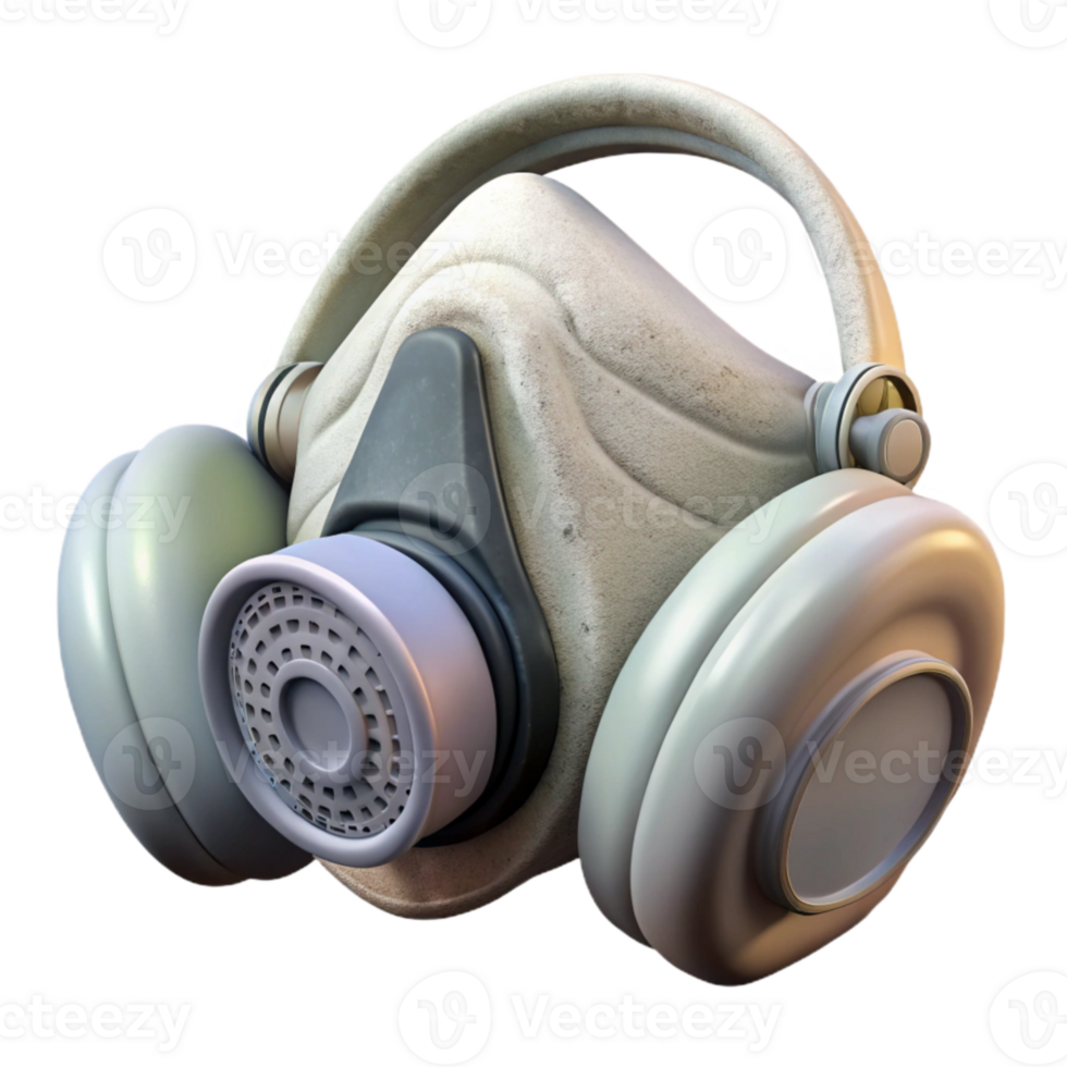 serene rustic Dust Mask White Filtering Respirator Transparent exclusive png