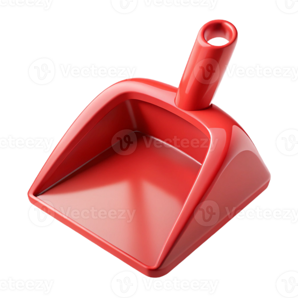 wonderful contemporary Dustpan Plastic Red Isolated on Transparent Background detailed png