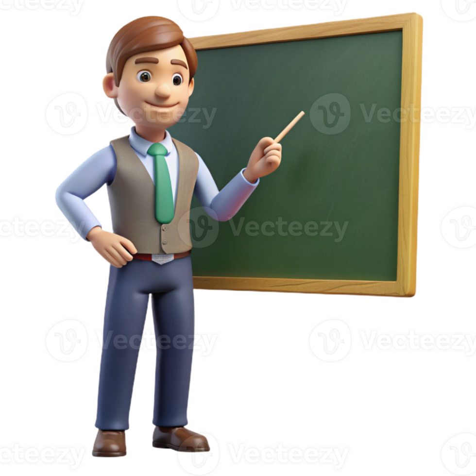 extraordinary rustic Teacher Writing on Chalkboard Cutout high resolution png