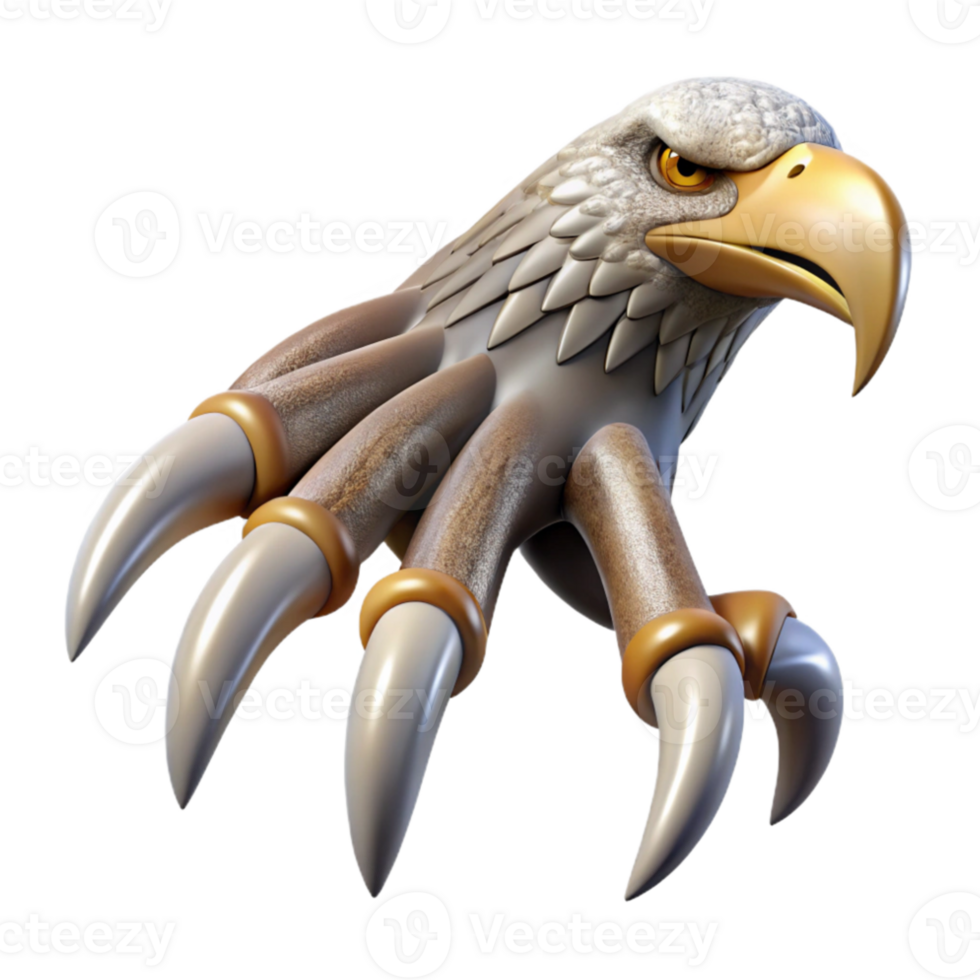 magnificent contemporary Eagle Talons Sharp Detail Cutout Transparent Background high quality png