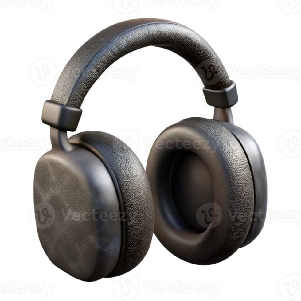 extraordinary vintage Ear Muffs Black Over-ear Isolated high quality png