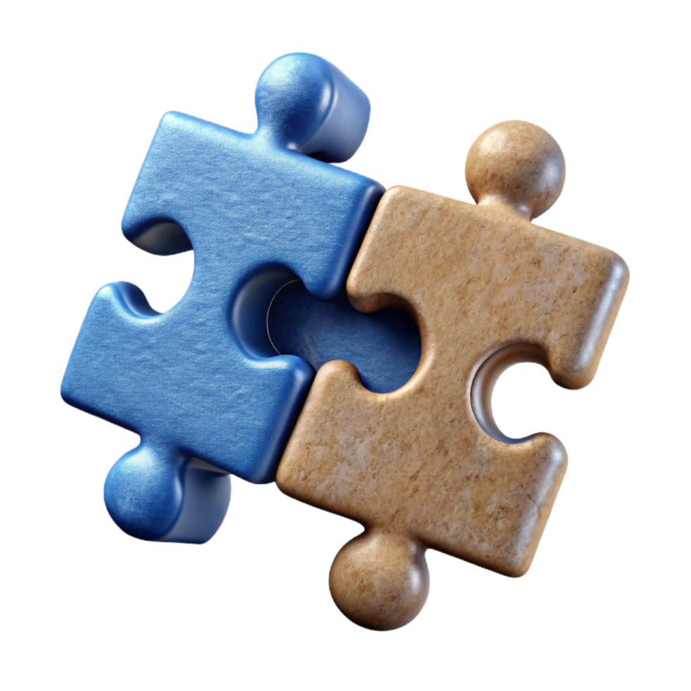 extraordinary traditional Teamwork Puzzle Pieces Connected Isolated Element premium png