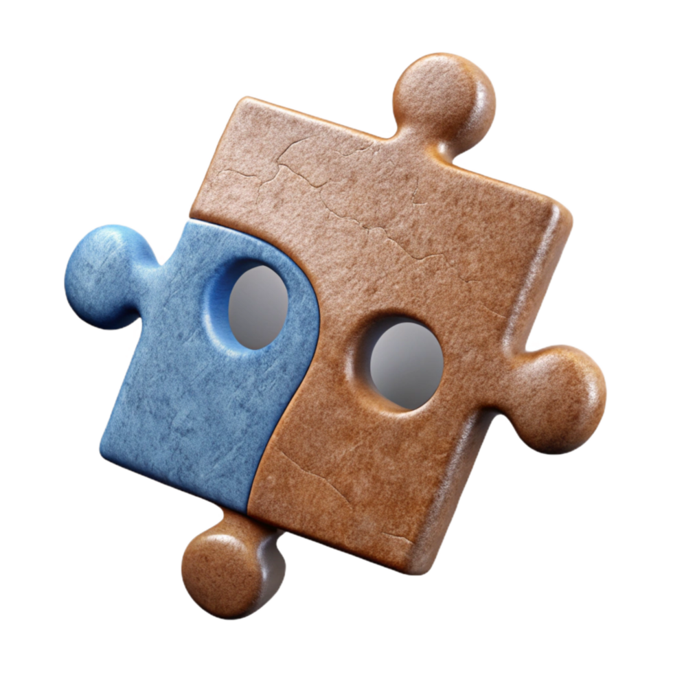 magnificent modern Teamwork Puzzle Pieces Connected Isolated Element professional png