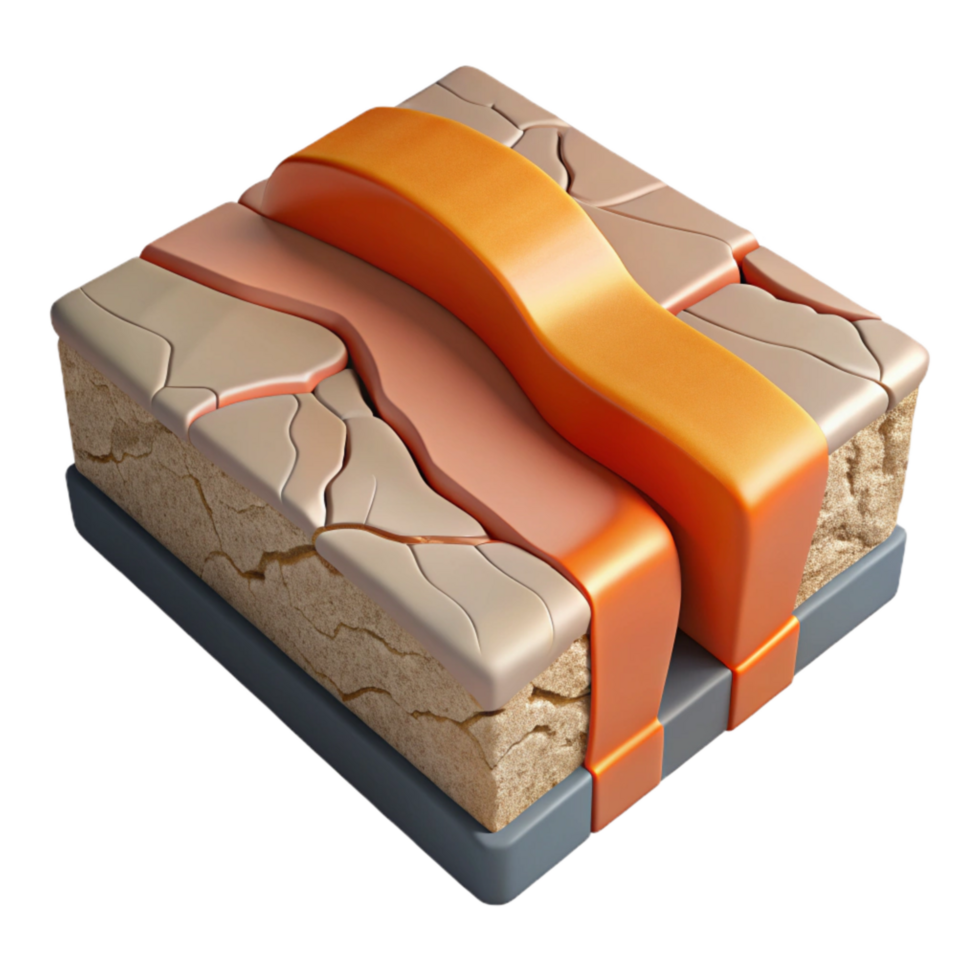 magnificent modern Earthquake Fault Line Diagrammatic View Transparent Background genuine png