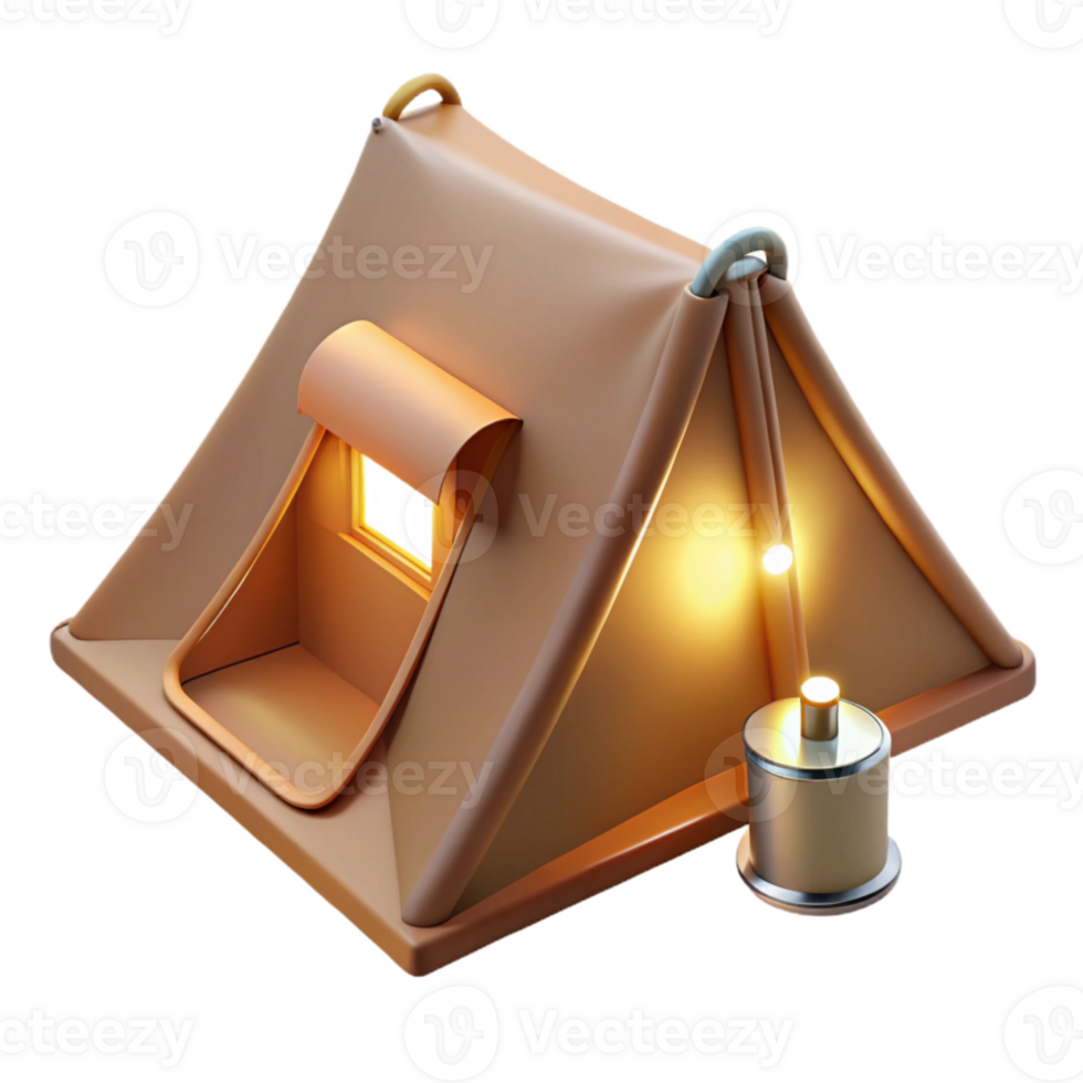 beautiful creative Tent Illuminated by Headlamp Cutout high resolution png