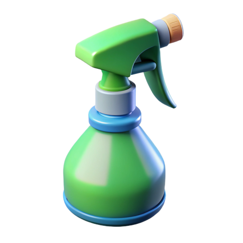 vibrant modern Eco Friendly Cleaning Spray Bottle Isolated png