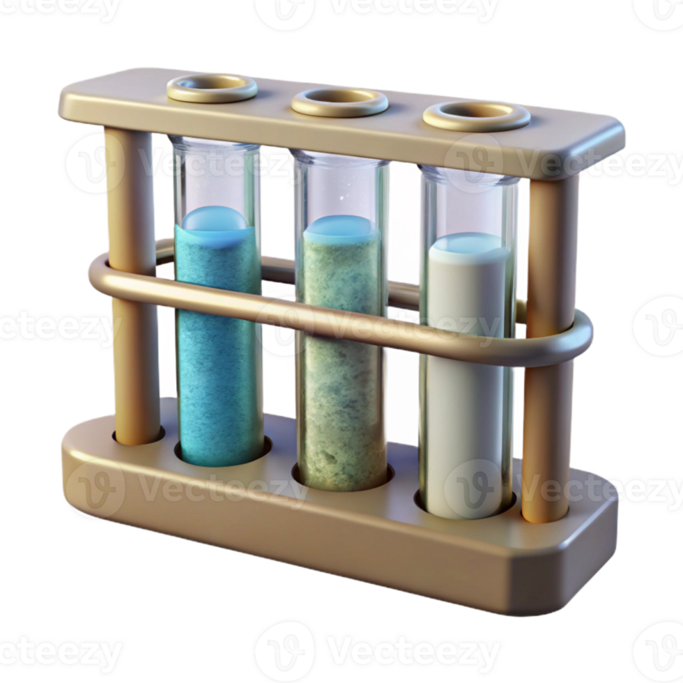 elegant creative Test Tube Rack Front View Cutout detailed png