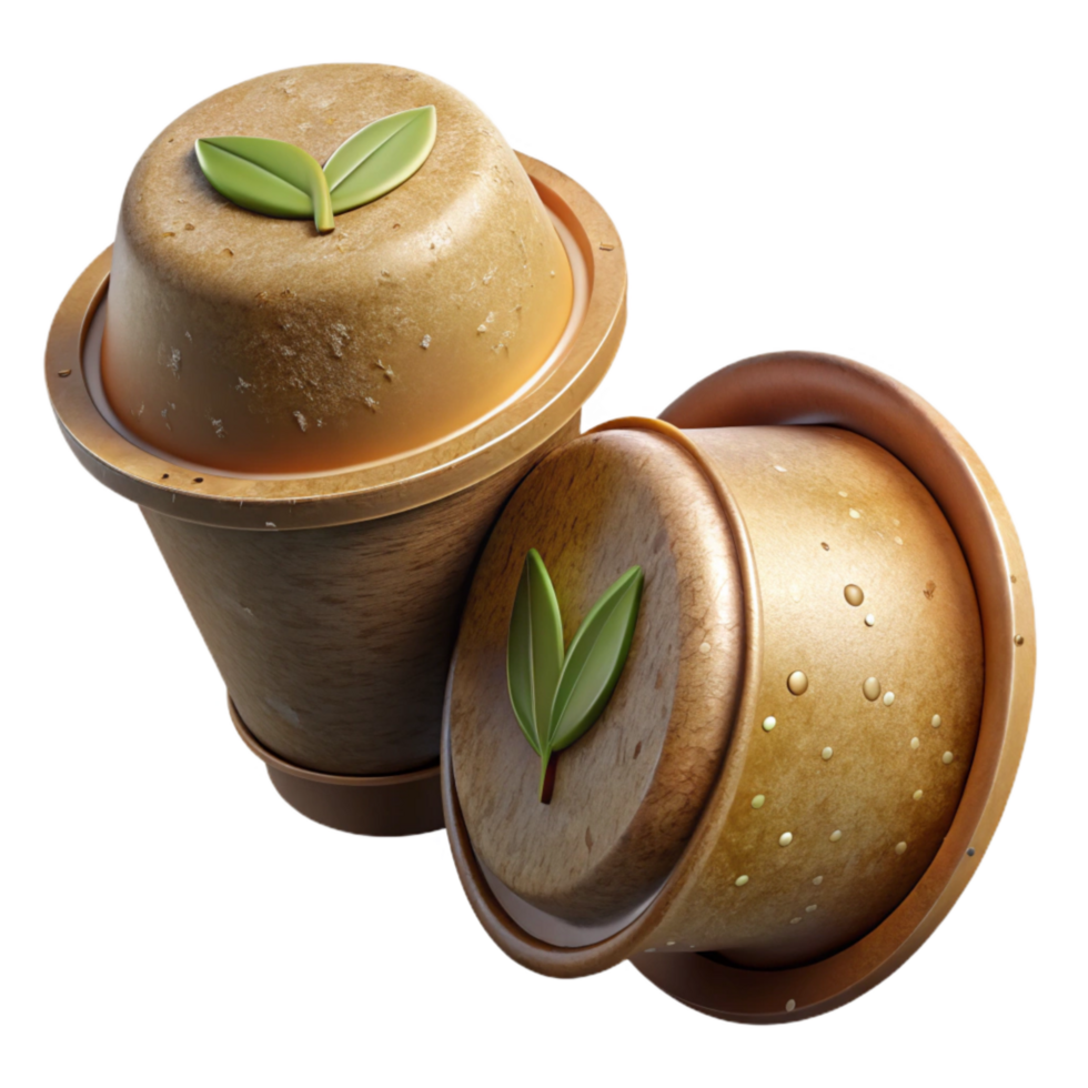 Eco Friendly Coffee Pods Compostable Isolated png