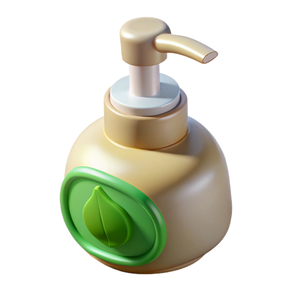 serene modern Eco Friendly Dish Soap Bottle Transparent Background original png