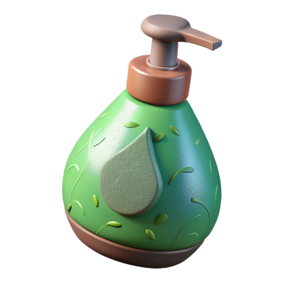elegant traditional Eco Friendly Dish Soap Bottle Transparent Background premium png