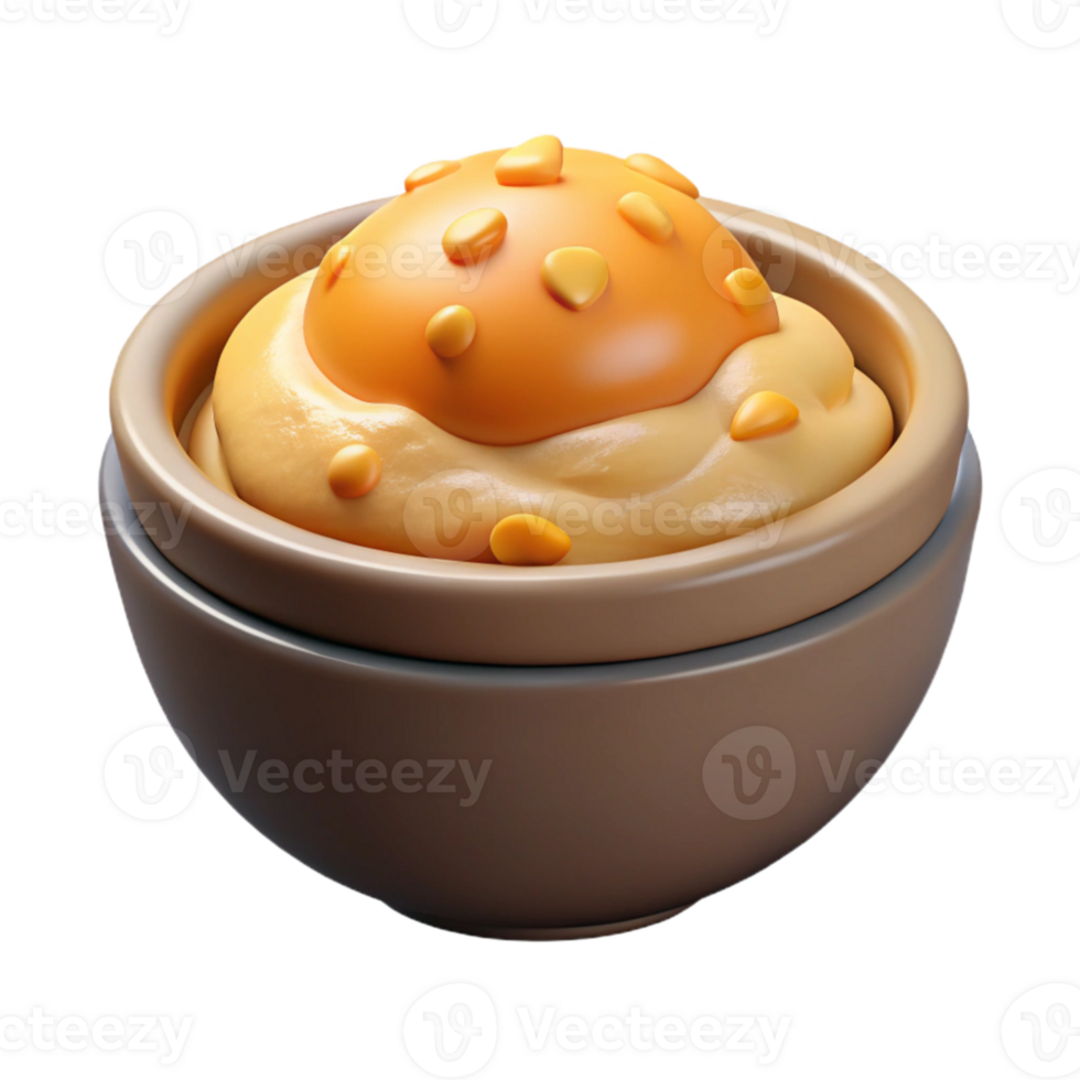 extraordinary artistic Thanksgiving Mashed Potatoes in Bowl Cutout authentic png