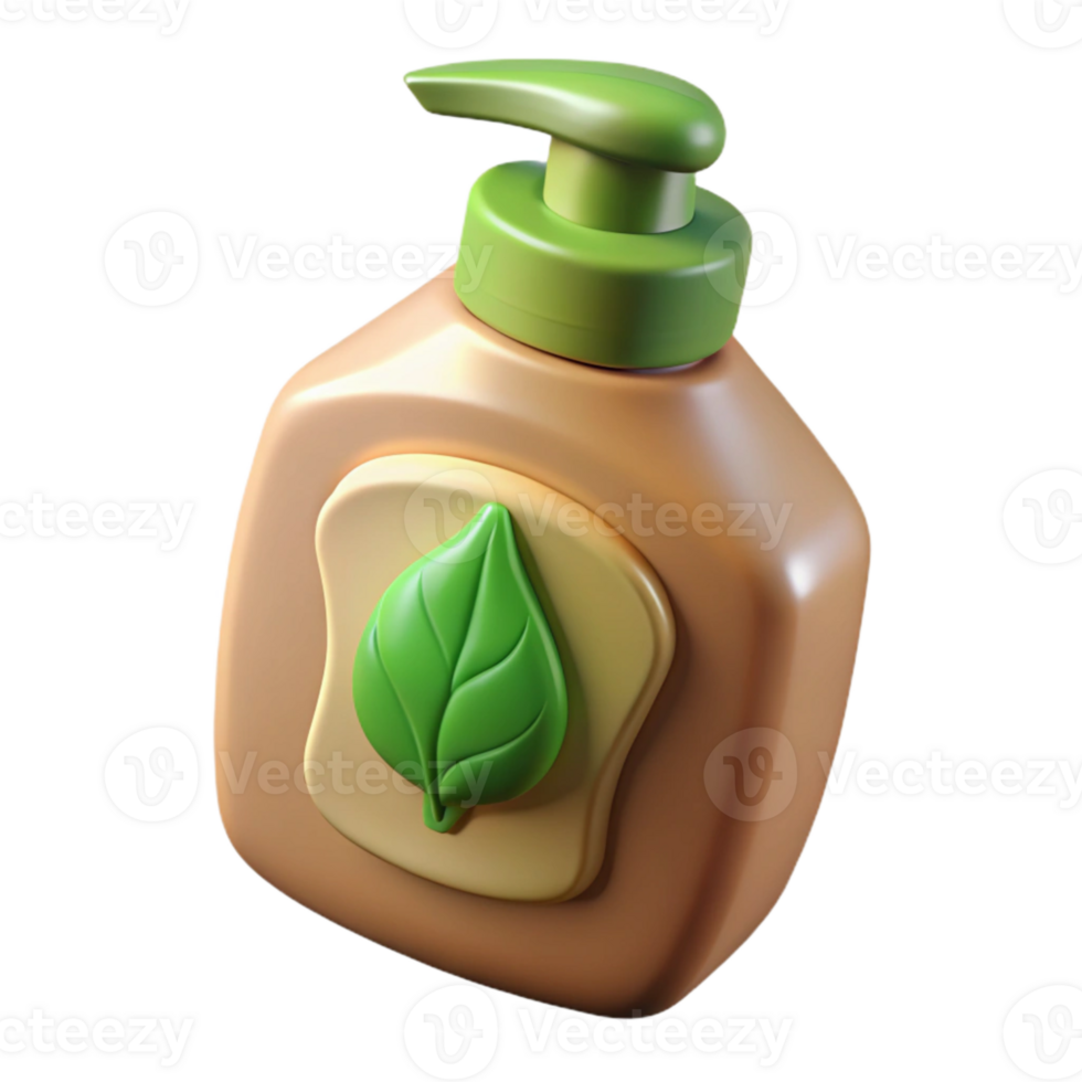 serene rustic Eco Friendly Dish Soap Bottle Transparent Background exclusive png