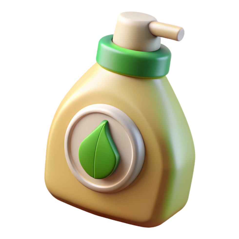 elegant vintage Eco Friendly Dish Soap Bottle Transparent Background premium png