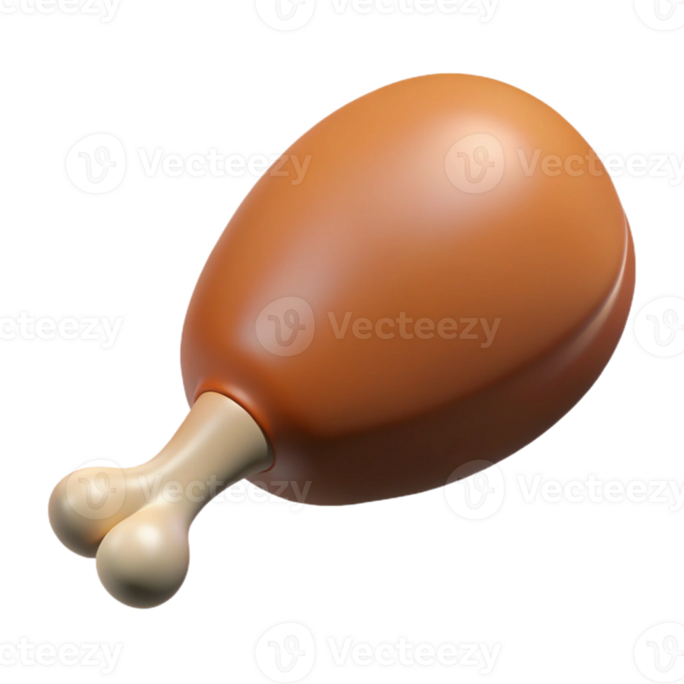 beautiful creative Thanksgiving Turkey Drumstick Isolated high quality png