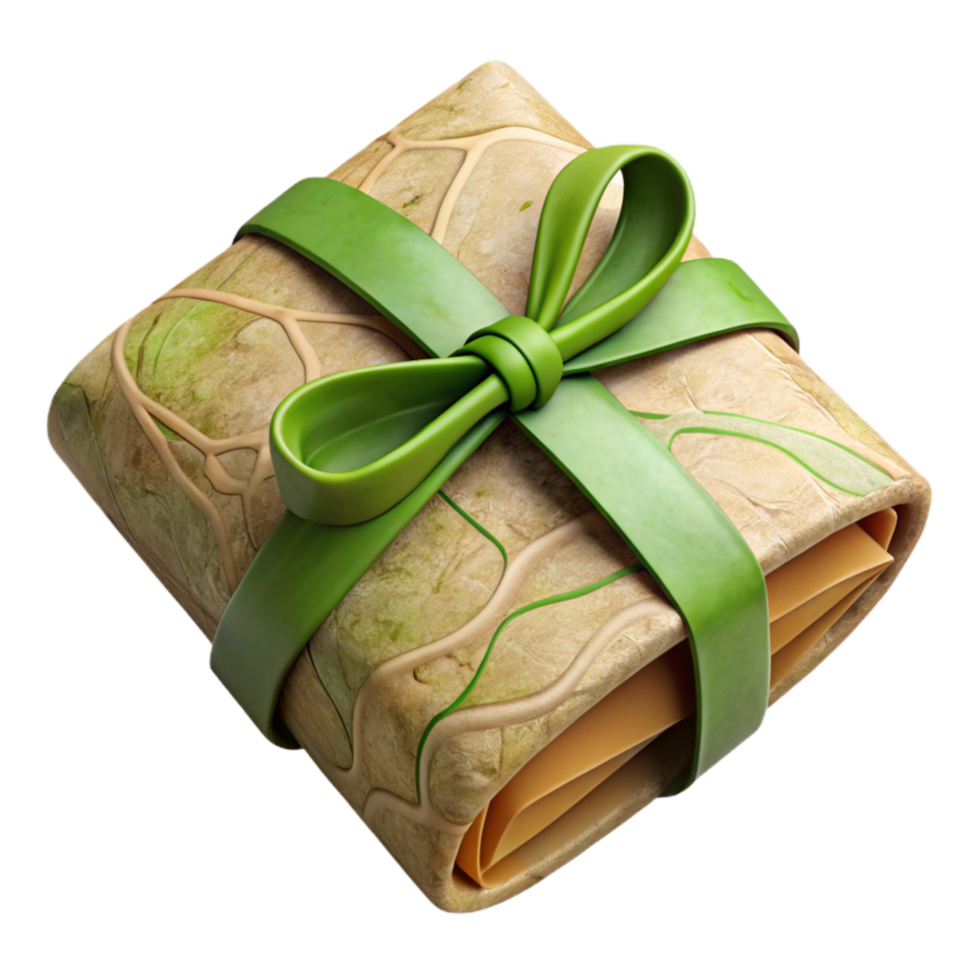 stunning artistic Eco Friendly Gift Wrap Paper Isolated high resolution png