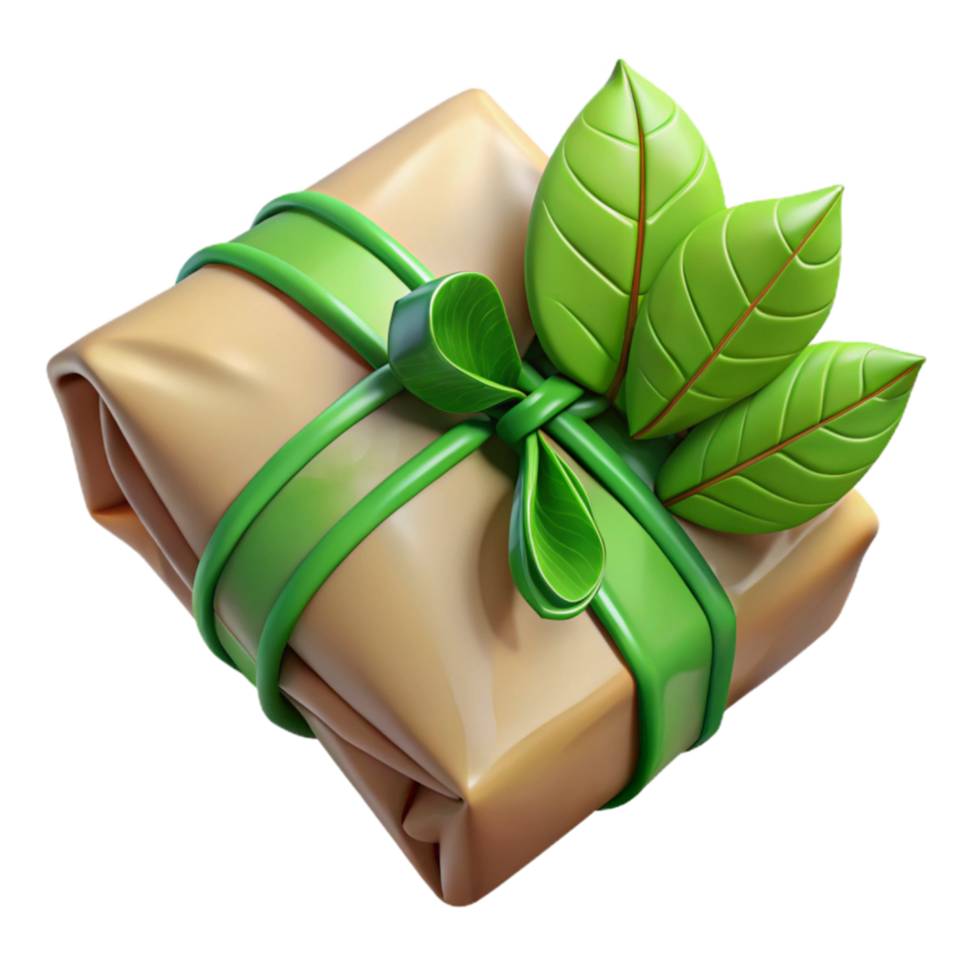 elegant artistic Eco Friendly Gift Wrap Paper Isolated detailed png