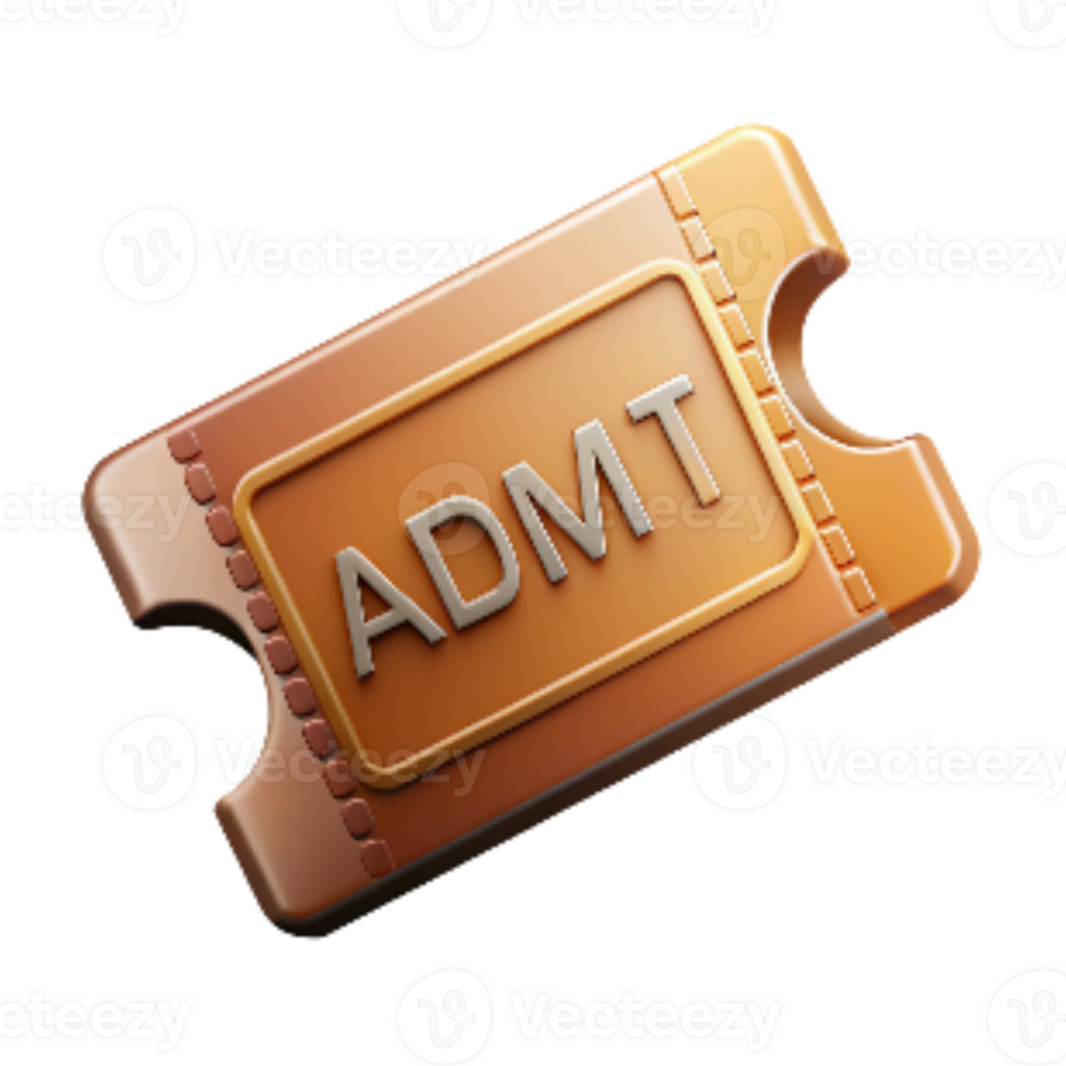 impressive vintage Theater Tickets Admit One Cutout high resolution png