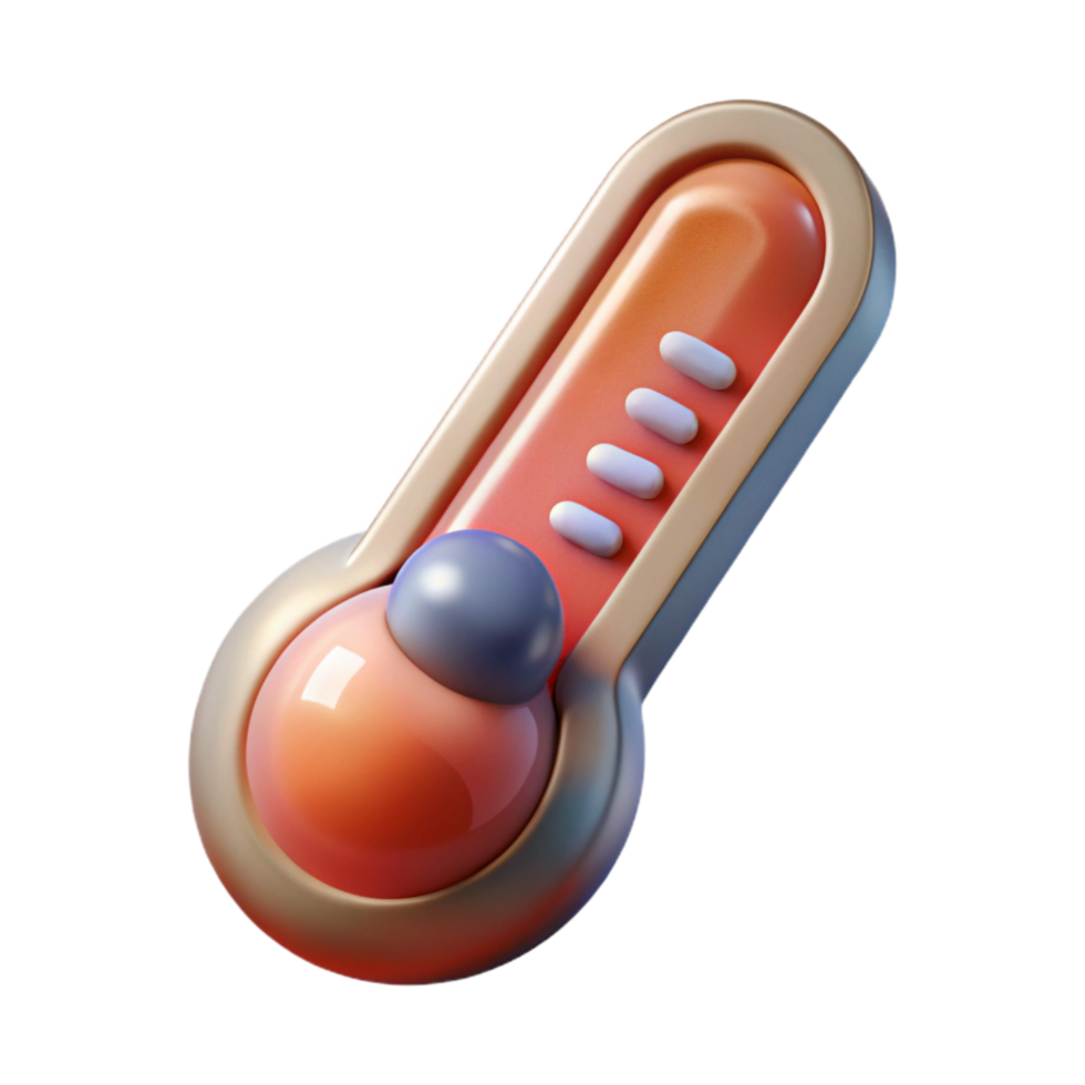 impressive traditional Thermometer Digital Temperature Reading Transparent Background detailed png
