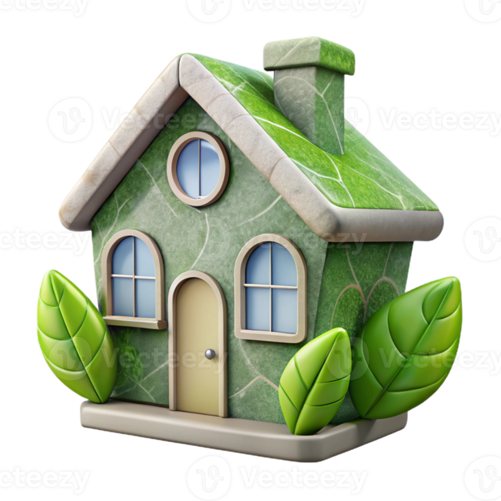 dramatic traditional Eco Friendly House Cutout with Transparent Background original png