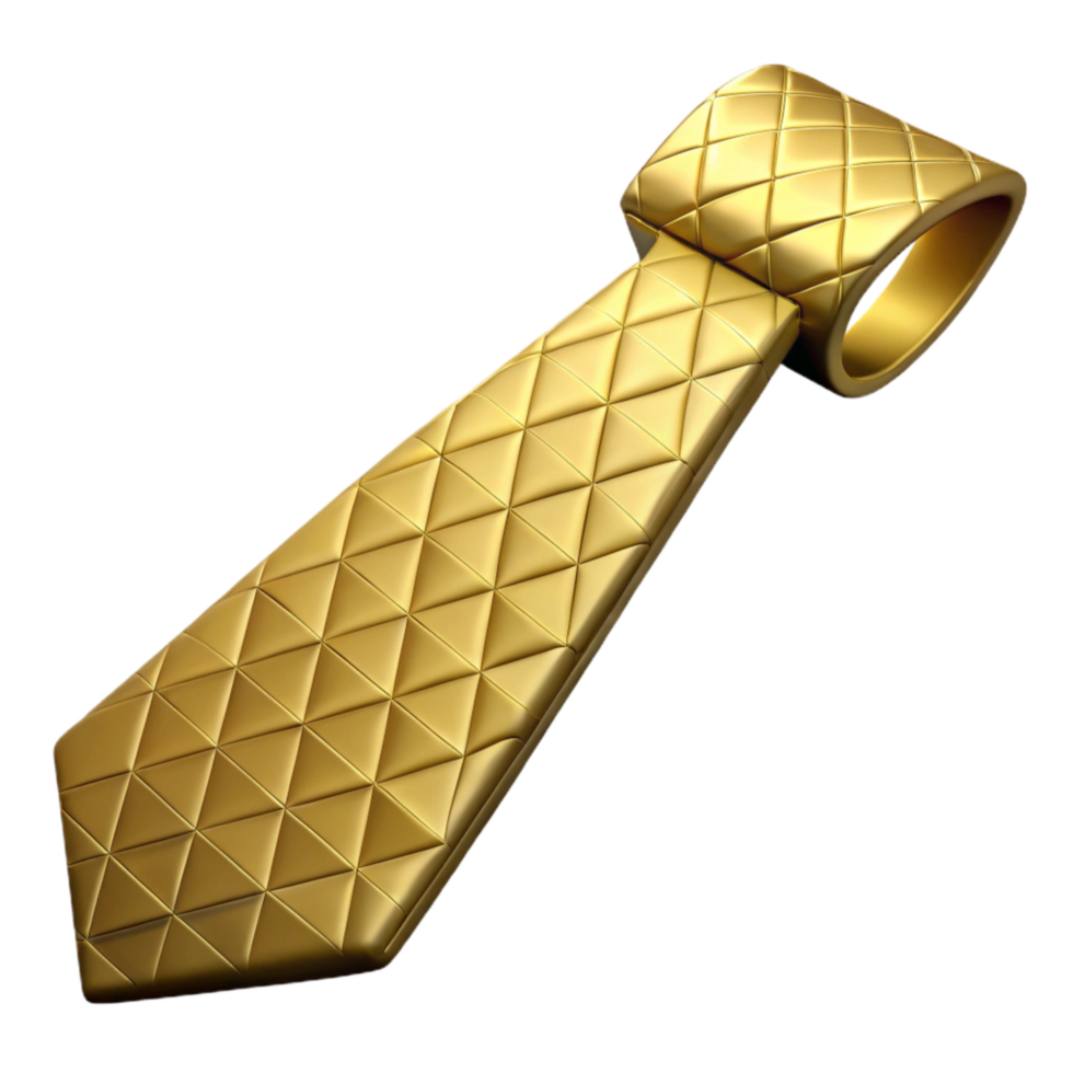 magnificent creative Tie Clip Gold Geometric Pattern Isolated detailed png