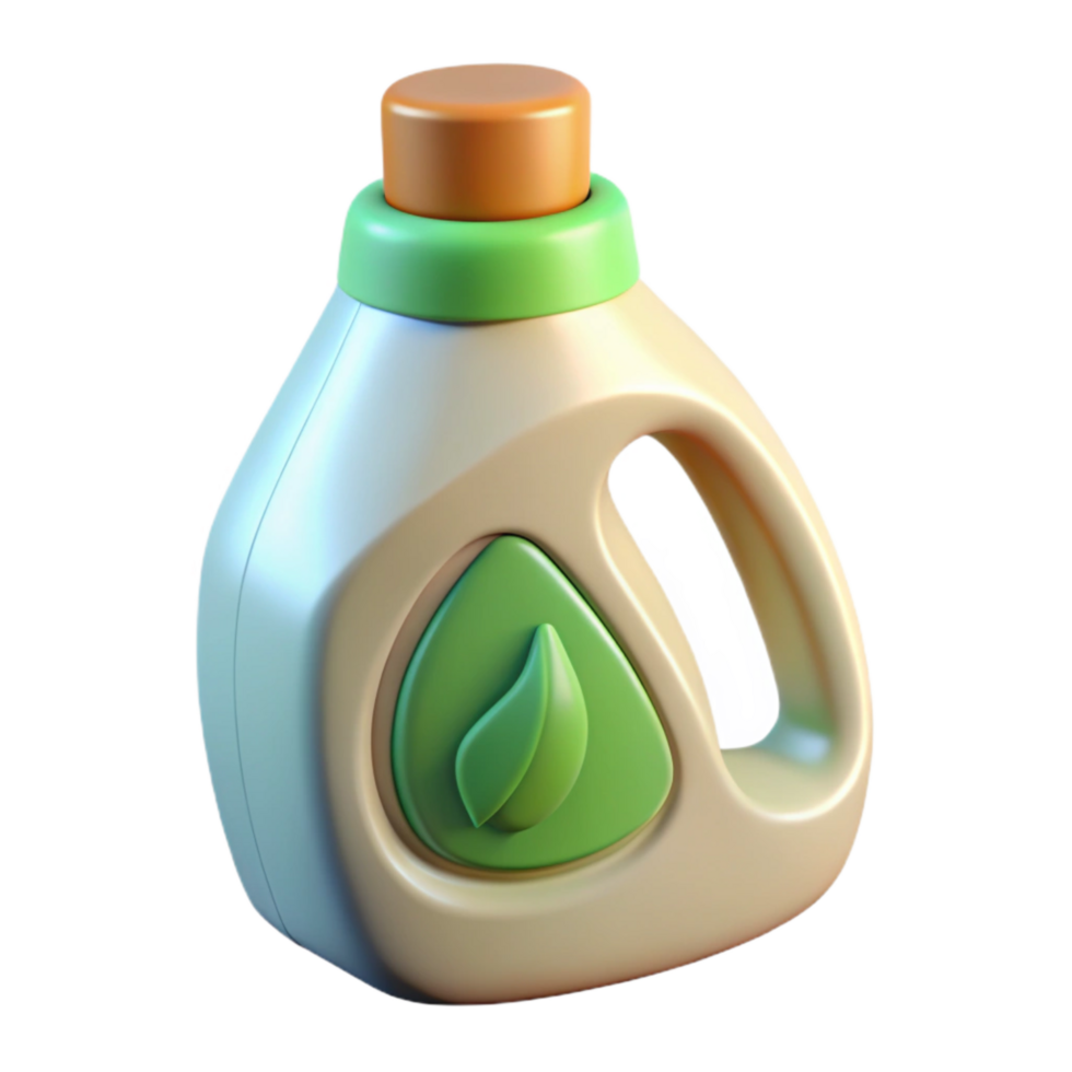 beautiful abstract Eco Friendly Laundry Detergent Bottle Isolated exclusive png