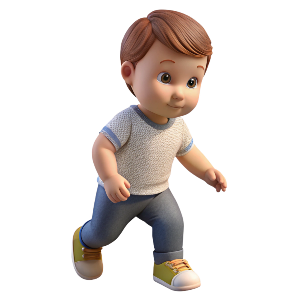 impressive rustic Toddler Taking First Steps Side Angle Isolated high resolution png