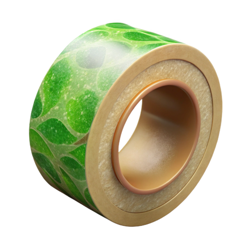 vibrant minimalist Eco Friendly Packaging Tape Isolated genuine png