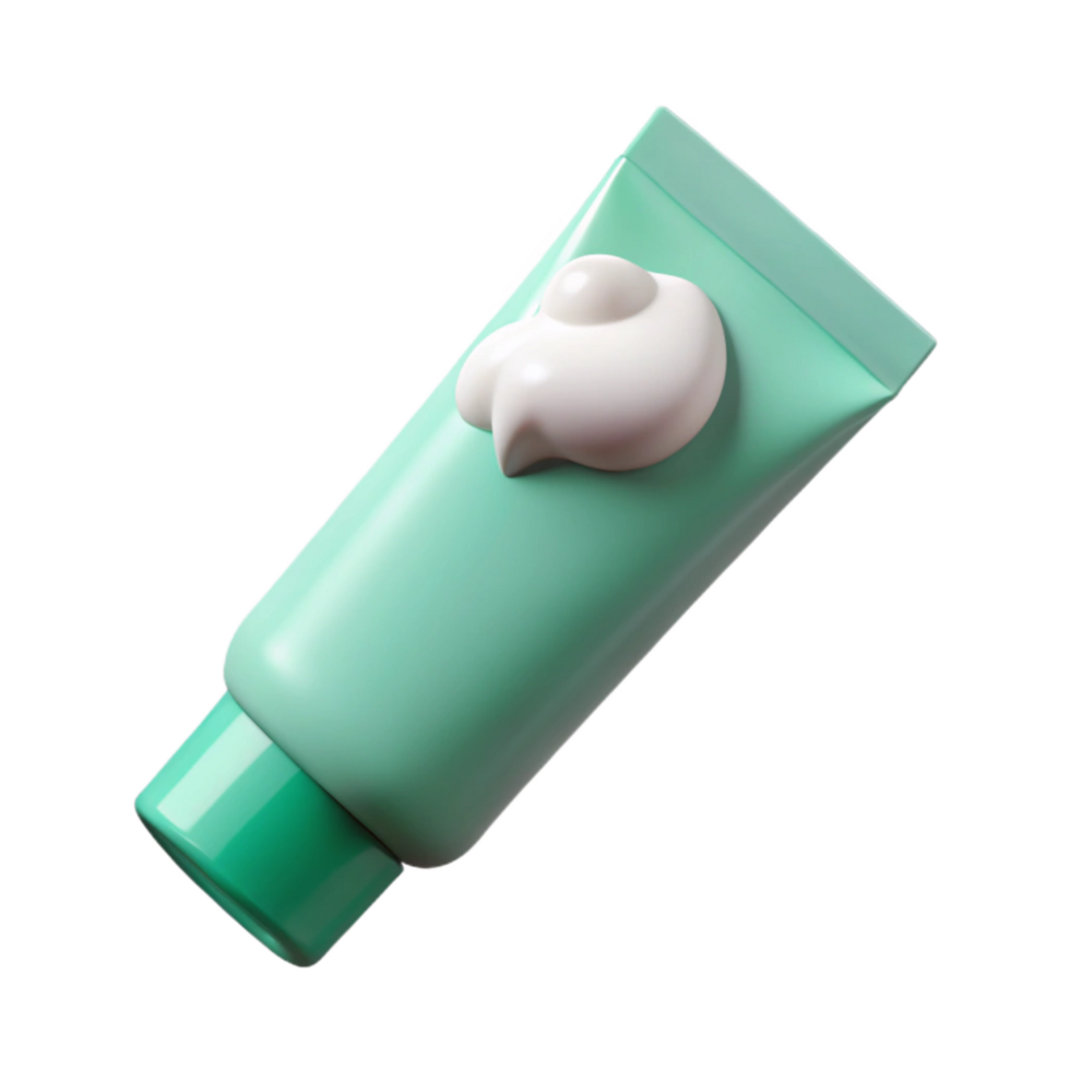 extraordinary abstract Toothpaste Tube White Mint Flavored Isolated Element high resolution png