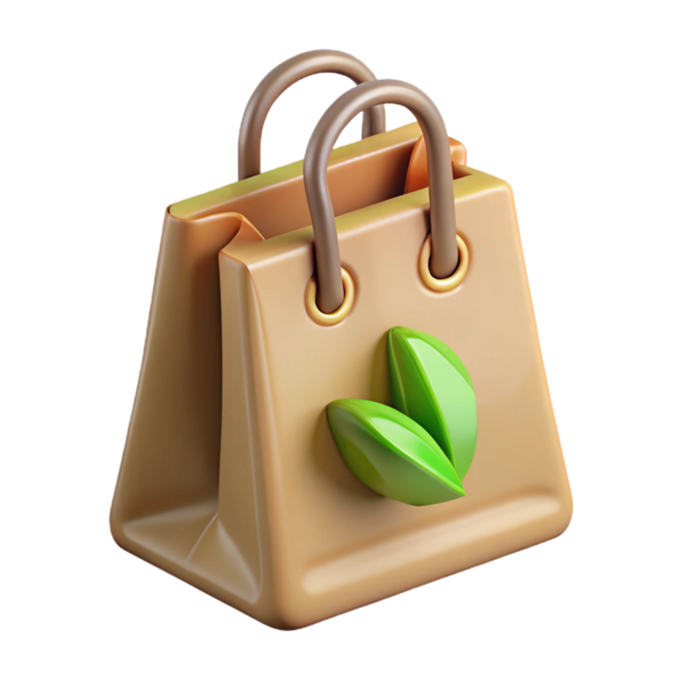 beautiful rustic Eco Friendly Shopping Bag Transparent Element premium png