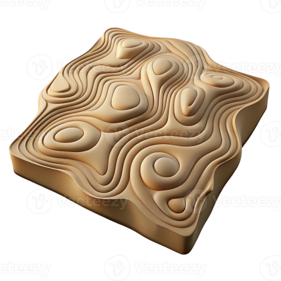 extraordinary artistic Topographic Map with Contour Lines Transparent Background high quality png