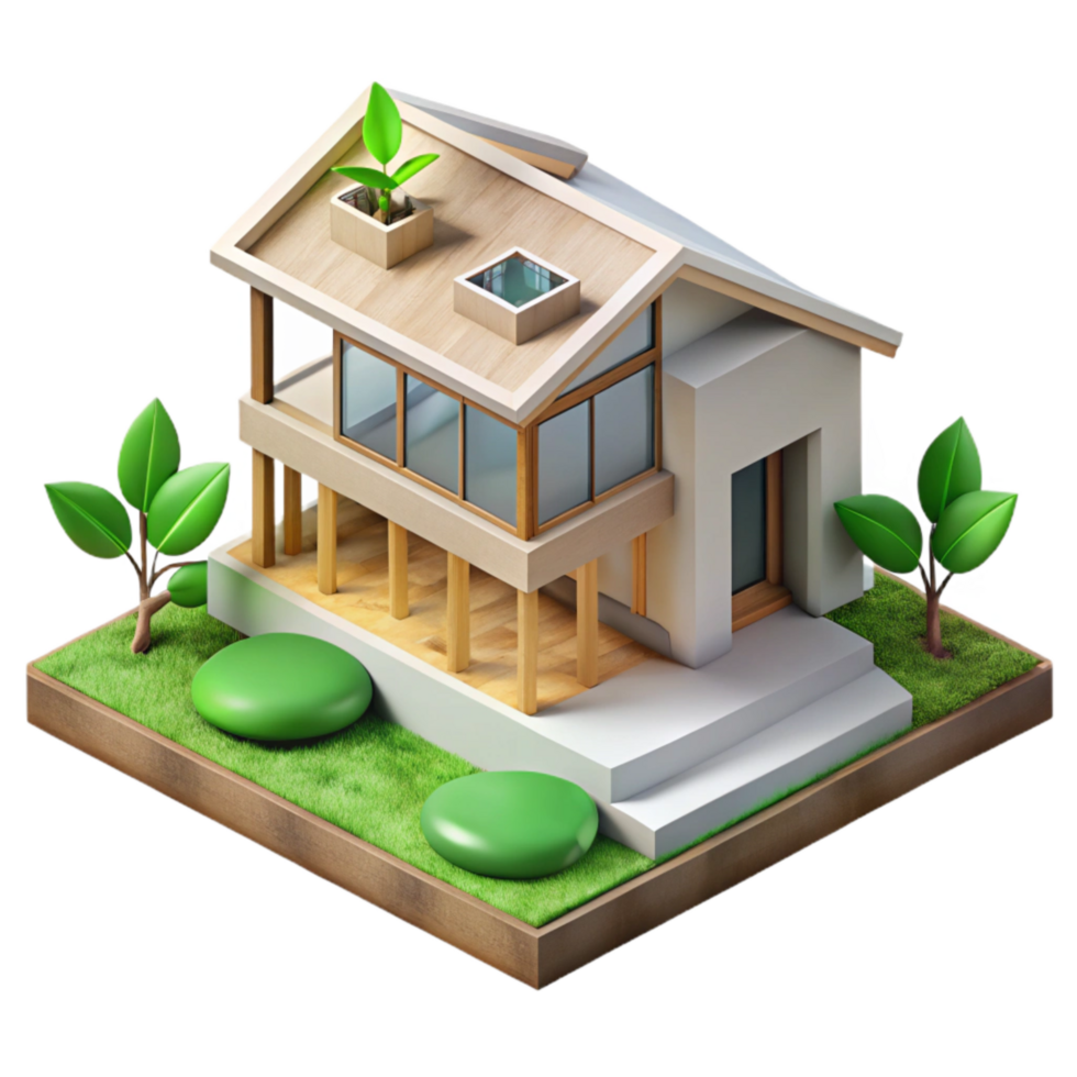 stunning creative Eco Home Construction Process Transparent Element original png