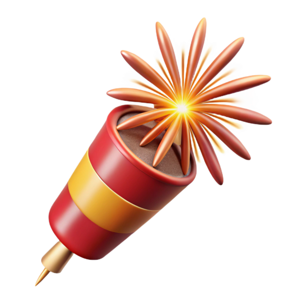 impressive abstract Top View Diwali Fireworks Sparkling Effect Isolated original png