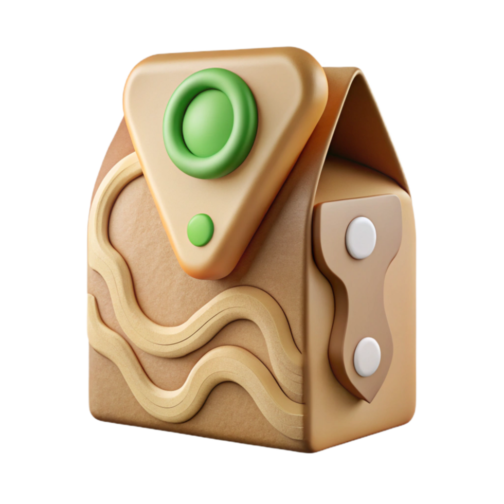 dramatic artistic Eco Packaging Design with Minimalist Style Cutout premium png
